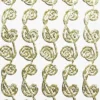 Microglitter-Sticker, Bordüre, gold