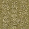 Microglitter-Sticker, Eulen, gold