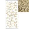 Microglitter-Sticker, Frohe Ostern 2, gold