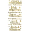 Microglitter-Sticker, Frohe Weihnachten/Tannenbaum, gold