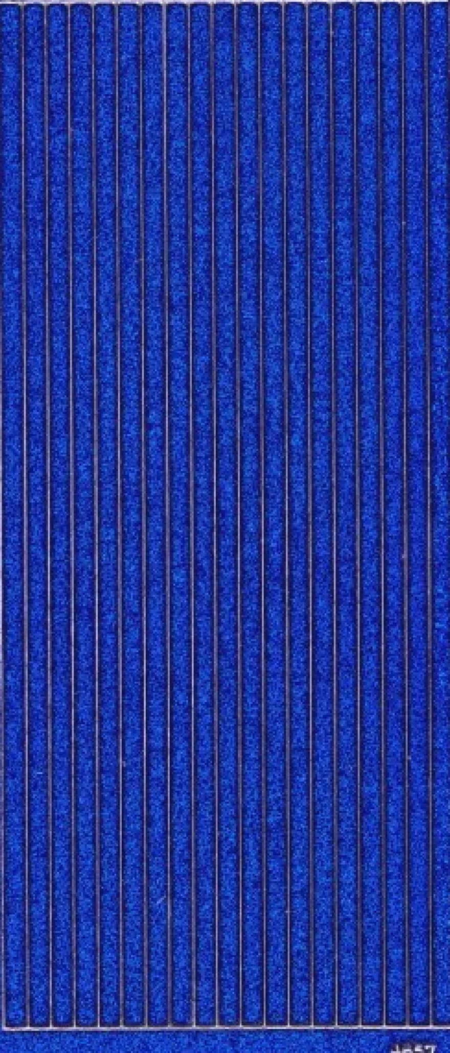 Microglitter-Sticker, Linien, 5mm, blau
