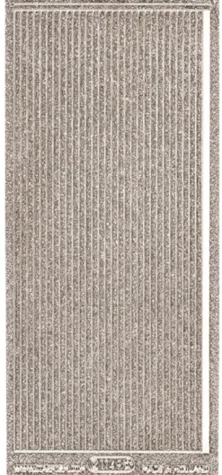 Microglitter-Sticker, Linien, 3,5mm, silber