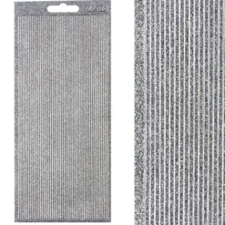 Microglitter-Sticker, Linien, 2mm, silber