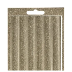 Microglitter-Sticker, Linien, 2mm breit, 21cm lang, 8 Farben, 10 Bogen