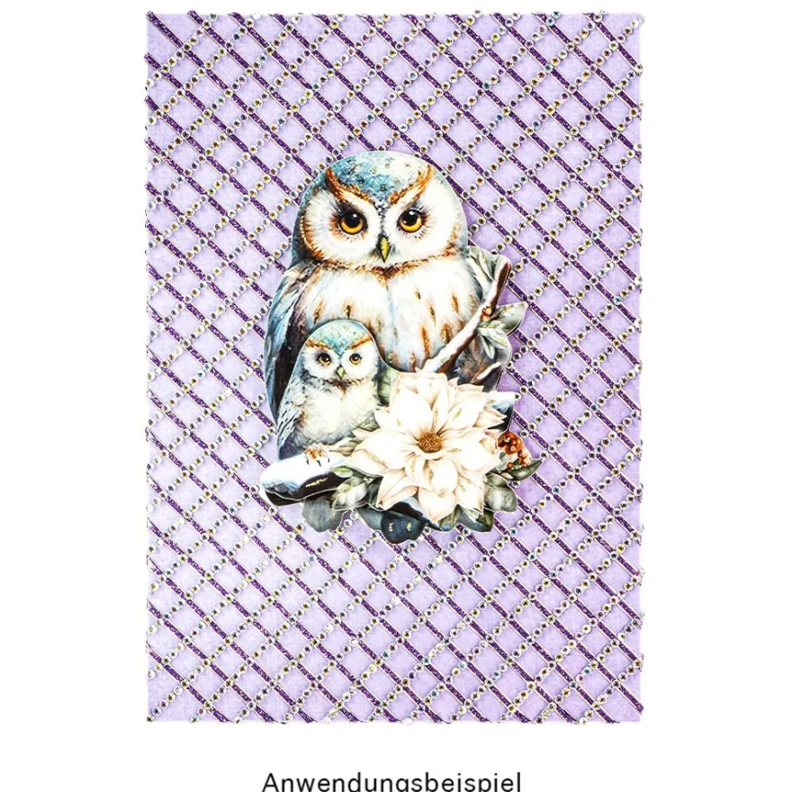 Microglitter-Sticker, Linien, warme Farben, 2mm breit, 21cm lang, 10 Bogen