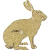Microglitter-Sticker, Osterhase, gold