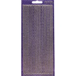 Microglitter-Sticker, Perlen-Bordüren, 3mm, violett
