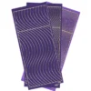 Microglitter-Sticker, Schwung-Linien, 3 Bogen, violett