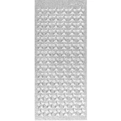 Microglitter-Sticker, Sterne 1, silber