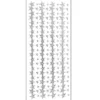 Microglitter-Sticker, Sternen-Bordüre, silber