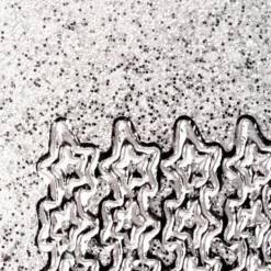 Microglitter-Sticker, Sternen-Bordüre, silber