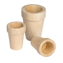 Miniatur-Blumentöpfe, 2 verschiedene Größen, 3 Stück