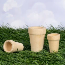 Miniatur-Blumentöpfe, 2 verschiedene Größen, 3 Stück