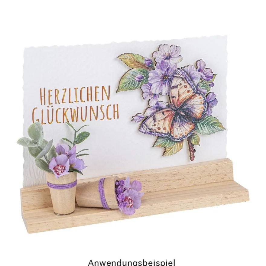 Miniatur-Blumentöpfe, 2 verschiedene Größen, 6 Stück