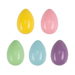 Miniatur-Eier, Ø 1,5cm, 2,2cm hoch, 5 verschiedene Farben, 50 Stück