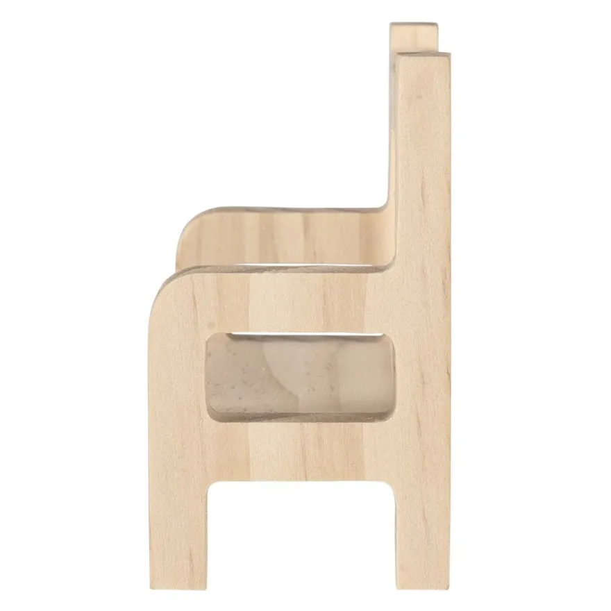 Miniatur-Holzbänke, 8cm x 3,4cm x 6cm, 2 Stück
