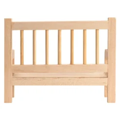 Miniatur-Holzbänke, 10cm x 4,4cm x 7,5cm, 2 Stück