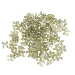 Miniatur-Schmuckstein-Schleifen, transparent, 0,9cm x 1cm x 0,2cm, waldgrün, 100 Stück