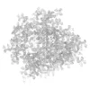 Miniatur-Schmuckstein-Schleifen, transparent, 0,9cm x 1cm x 0,2cm, grau, 100 Stück