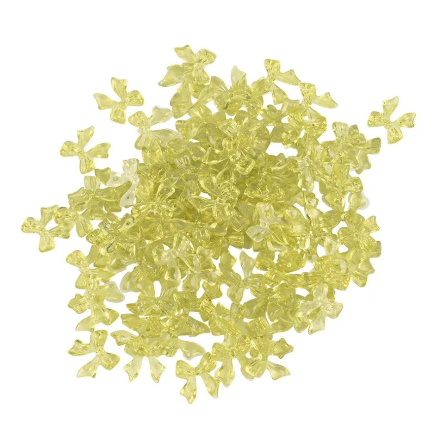 Miniatur-Schmuckstein-Schleifen, transparent, 0,9cm x 1cm x 0,2cm, apfelgrün, 100 Stück