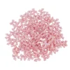 Miniatur-Schmuckstein-Schleifen, perlmutt, 0,9cm x 1cm x 0,2cm, pastell-pink, 100 Stück