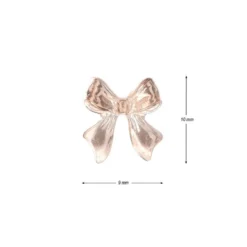 Miniatur-Schmuckstein-Schleifen, transparent, 0,9cm x 1cm x 0,2cm, rosenholz, 100 Stück