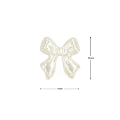 Miniatur-Schmuckstein-Schleifen, perlmutt, 0,9cm x 1cm x 0,2cm, champagner, 100 Stück