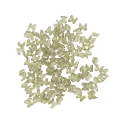 Miniatur-Schmuckstein-Schmetterlinge, transparent, 0,6cm x 0,6cm x 0,3cm, waldgrün, 100 Stück