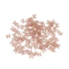 Miniatur-Schmuckstein-Schmetterlinge, transparent, 0,6cm x 0,6cm x 0,3cm, rosenholz, 100 Stück