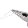 Mini-Flachzange, spitz, 12,5cm lang, Zangenspitze: 2cm, verchromt