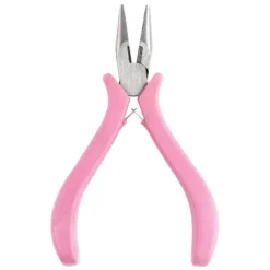 Mini-Flachzange, spitz, 12,5cm lang, Zangenspitze: 2cm, verchromt