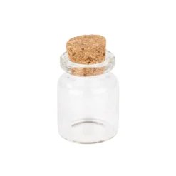 Mini-Reagenzgläser mit Korken, Ø 2,1cm, 3cm hoch, 12 Stück