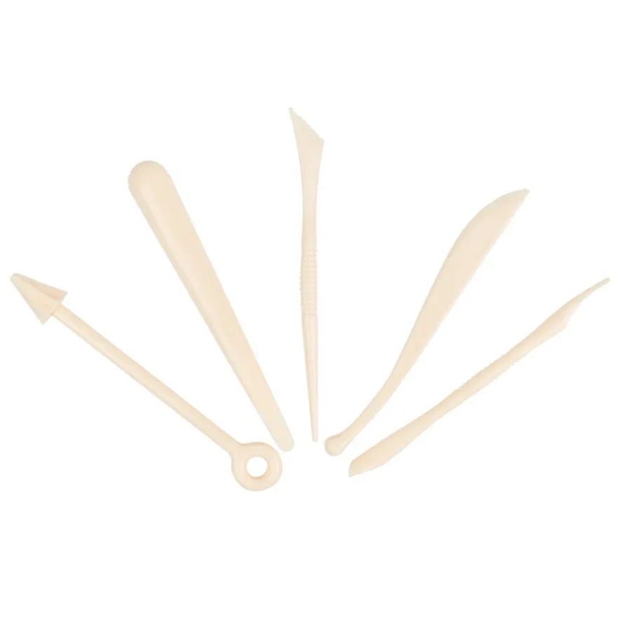 Modellierwerkzeuge, verschiedene Formen, 13cm lang, 5 Stück