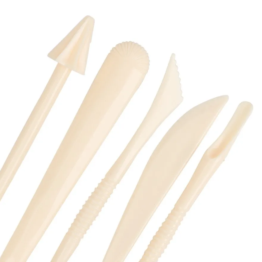 Modellierwerkzeuge, verschiedene Formen, 13cm lang, 5 Stück