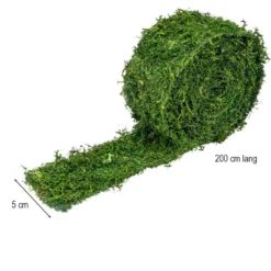 Moosband, selbstklebend, 5cm breit, 2m lang, grün