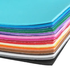 Moosgummi, selbstklebend, DIN A4, 2mm, 20 verschiedene Farben, 20 Bogen