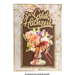 Moosgummi, selbstklebend, Glitzer 2, DIN A4, 2mm, gold & silber, 10 Bogen