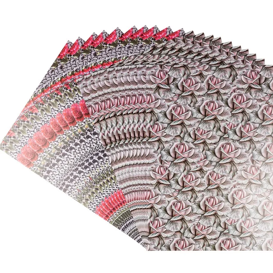 Motiv-Glossy-Karton, Elegante Rosen, 2 verschiedene Designs, DIN A4, 20 Bogen