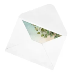 Motiv-Grußkarten, Blatt- & Blumenranken, 11,5cm x 16,5 cm, 2 Designs, inkl. Umschläge, 10 Stück