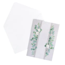 Motiv-Grußkarten, Blattranken, B6, 230 g/m², versch. Designs, inkl. Umschläge, 10 Stück