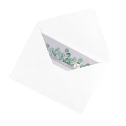 Motiv-Grußkarten, Blattranken, B6, 230 g/m², versch. Designs, inkl. Umschläge, 10 Stück