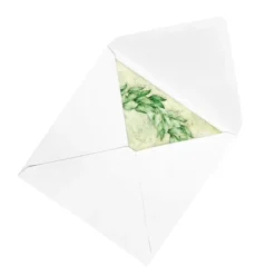 Motiv-Grußkarten, Blattranken, 5 Designs, 16cm x 16cm, inkl. Umschläge, 10 Stück