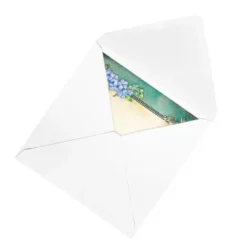 Motiv-Grußkarten, Blütenrahmen, 5 Designs, 16cm x 16cm, inkl. Umschläge, 10 Stück