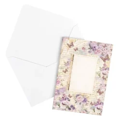 Motiv-Grußkarten, Blütentraum 5, B6, 230 g/m³, 5 Designs, inkl. weißen Umschlägen, 10 Stück