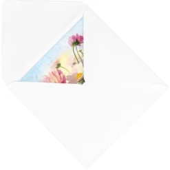 Motiv-Grußkarten, Blumen, 16cm x 16cm, 5 Designs, inkl. Umschläge, 10 Stück