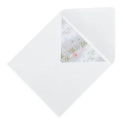 Motiv-Grußkarten, Blumenranken, 16cm x 16cm, 230 g/m², 5 versch. Farben, inkl. Umschläge, 10 Stück
