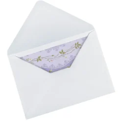 Motiv-Grußkarten, Blumenranken, B6, 230 g/m², 5 versch. Farben, inkl. Umschläge, 10 Stück