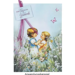 Motiv-Grußkarten, Blumenwiesen, 11,5cm x 16,5cm, 5 Designs, inkl. Umschläge, 10 Stück