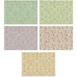 Motiv-Grußkarten, Blumen, 2x 5 Designs, 11,5cm x 16,5cm, inkl. Umschläge, 10 Stück