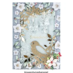 Motiv-Grußkarten, Christrosen, 11,5cm x 16,5cm, 230g/m², 5 Designs, inkl. Umschläge, 10 Stück